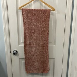 Vintage Y2K GAP light Pink Knit scarf baby pink woven plush scarf one size